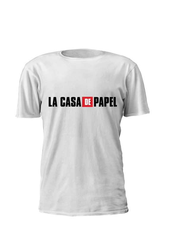 T-shirt Estampada personalizada Casa de Papel Logo