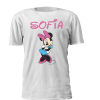 T-shirt personalizada Design Disney Minnie. Para criança