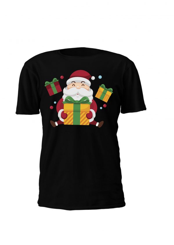 Sweatshirt ou t-shirt personalizada de natal!Pai Natal Com Presentes